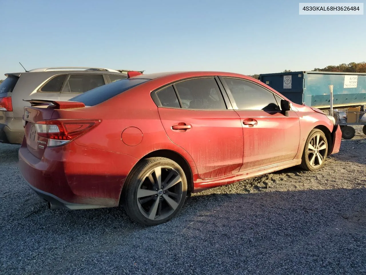 2017 Subaru Impreza Sport VIN: 4S3GKAL68H3626484 Lot: 76915054