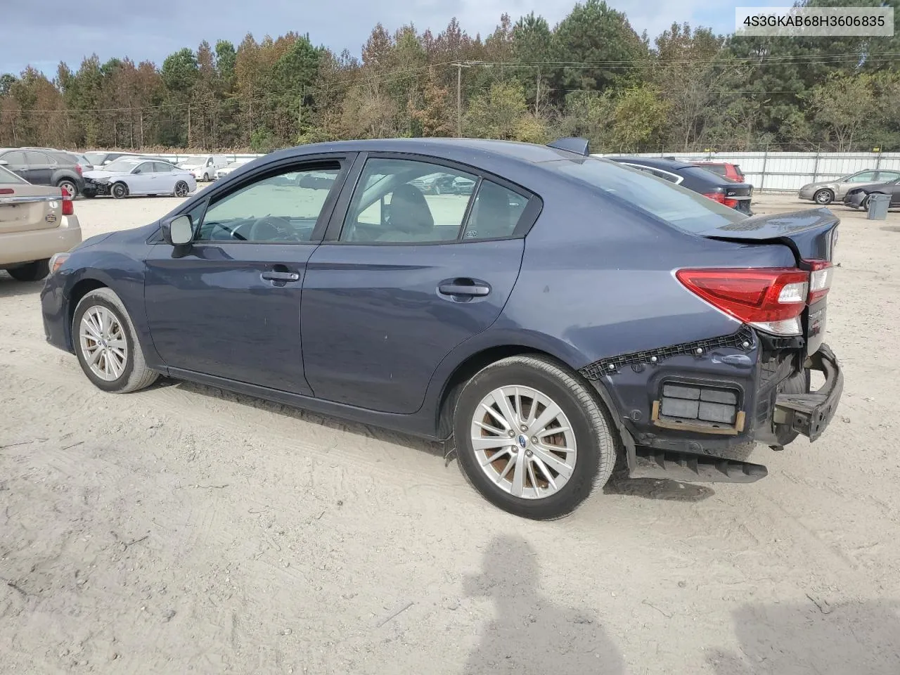 2017 Subaru Impreza Premium VIN: 4S3GKAB68H3606835 Lot: 79502084