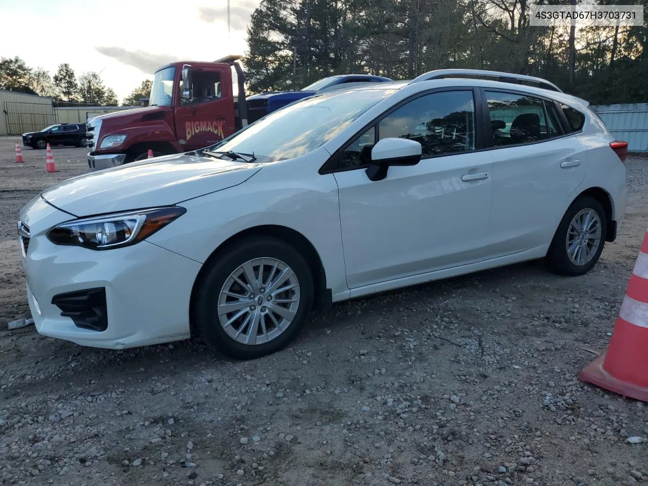 2017 Subaru Impreza Premium Plus VIN: 4S3GTAD67H3703731 Lot: 80058394