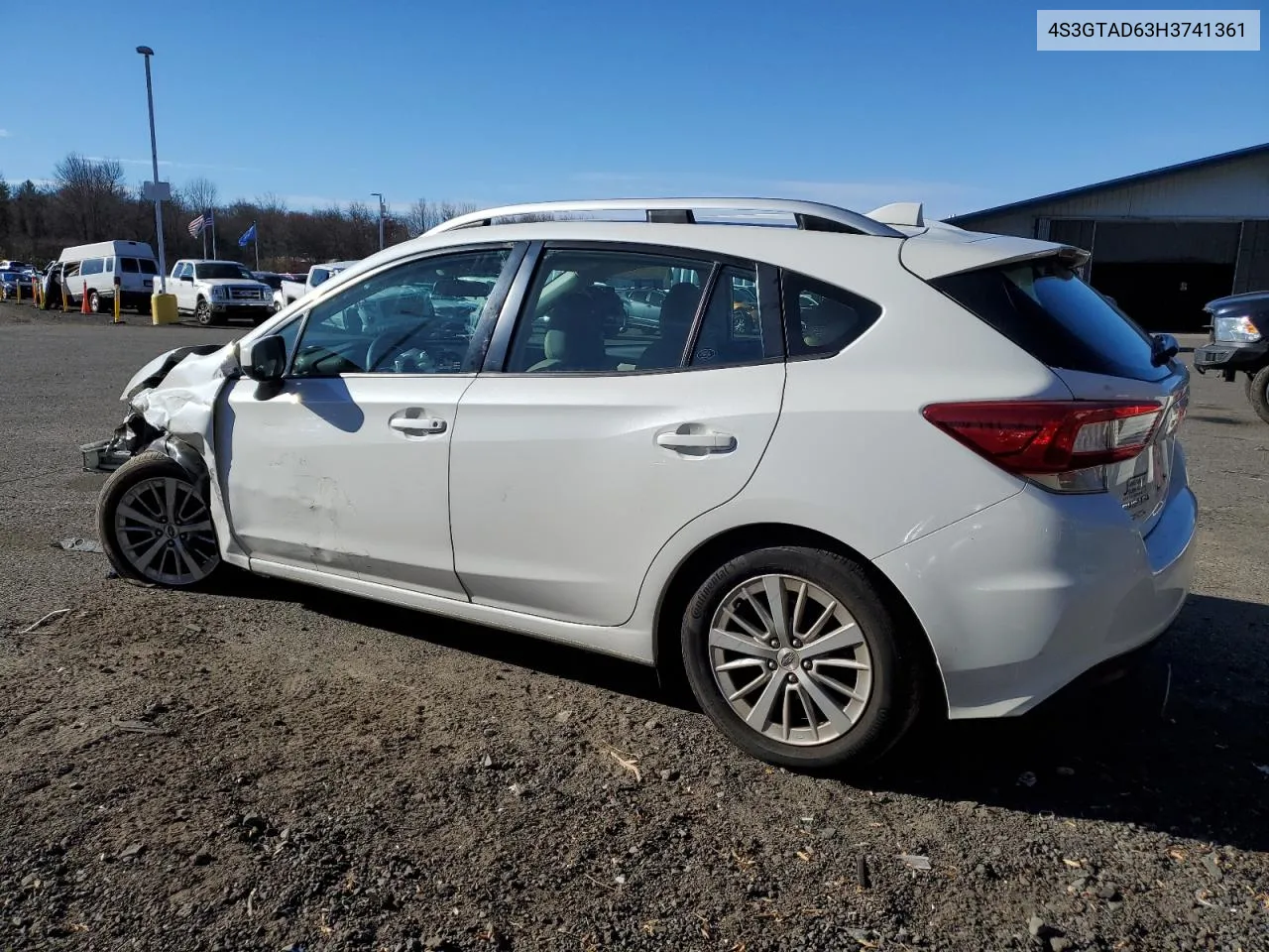 2017 Subaru Impreza Premium Plus VIN: 4S3GTAD63H3741361 Lot: 81296374