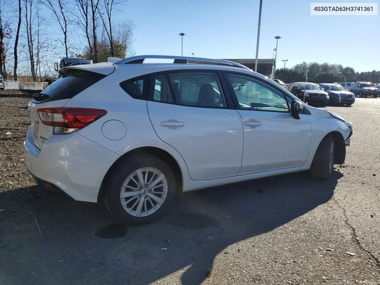 2017 Subaru Impreza Premium Plus VIN: 4S3GTAD63H3741361 Lot: 81296374