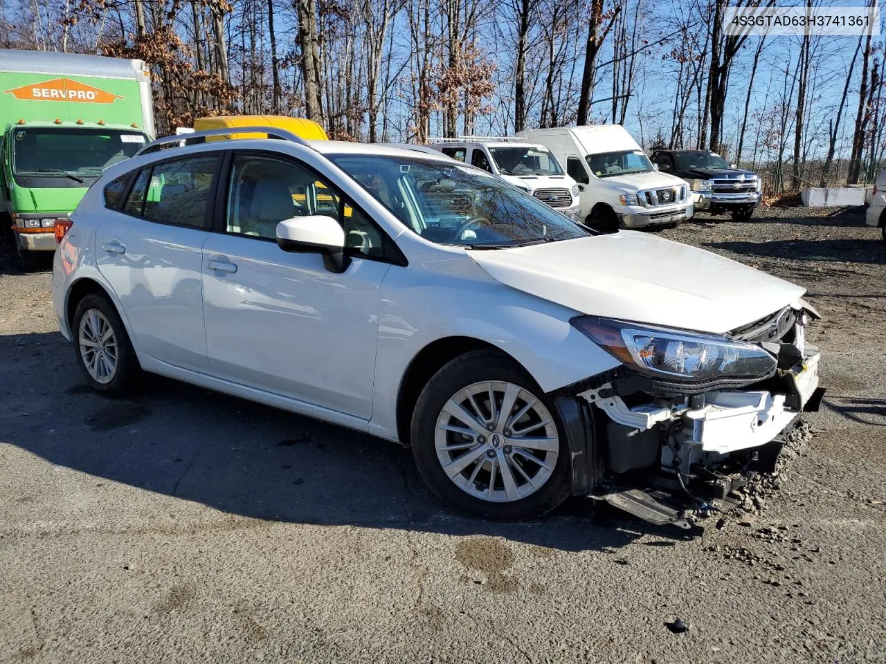 2017 Subaru Impreza Premium Plus VIN: 4S3GTAD63H3741361 Lot: 81296374