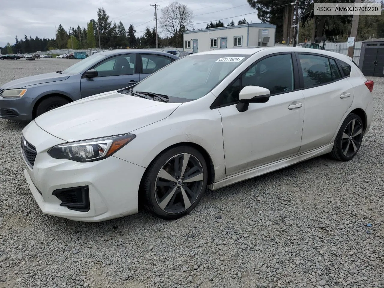 2018 Subaru Impreza Sport VIN: 4S3GTAM6XJ3708220 Lot: 52171984