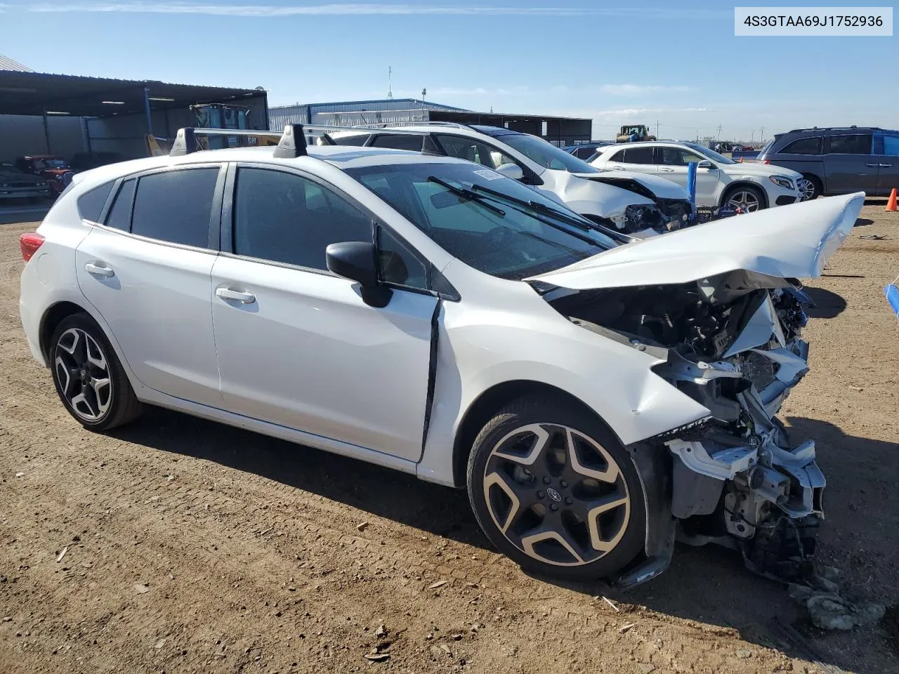 2018 Subaru Impreza VIN: 4S3GTAA69J1752936 Lot: 55351164