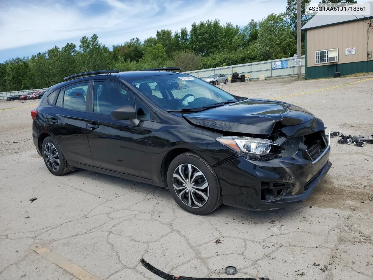 2018 Subaru Impreza VIN: 4S3GTAA61J1718361 Lot: 57912364