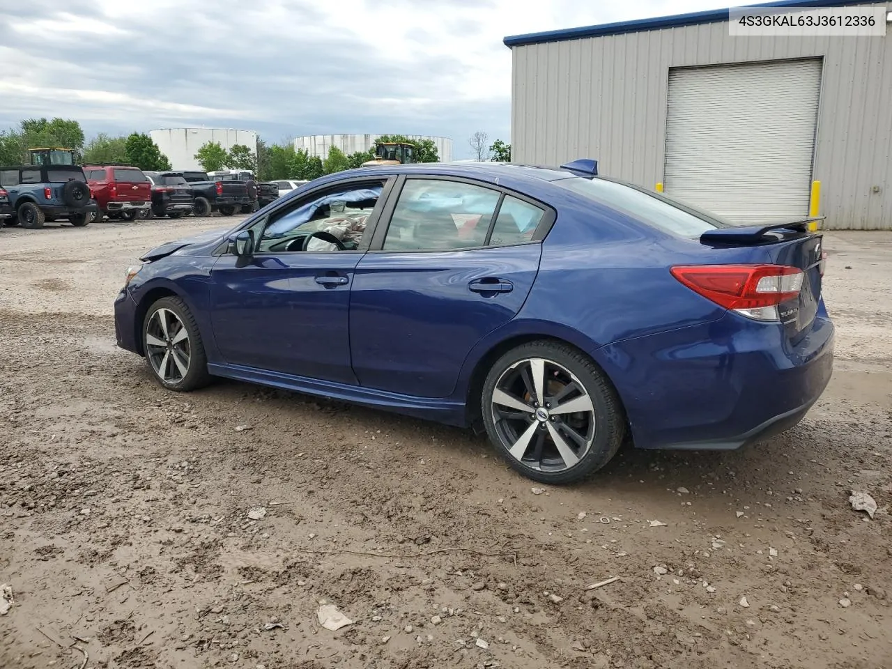 2018 Subaru Impreza Sport VIN: 4S3GKAL63J3612336 Lot: 58072734