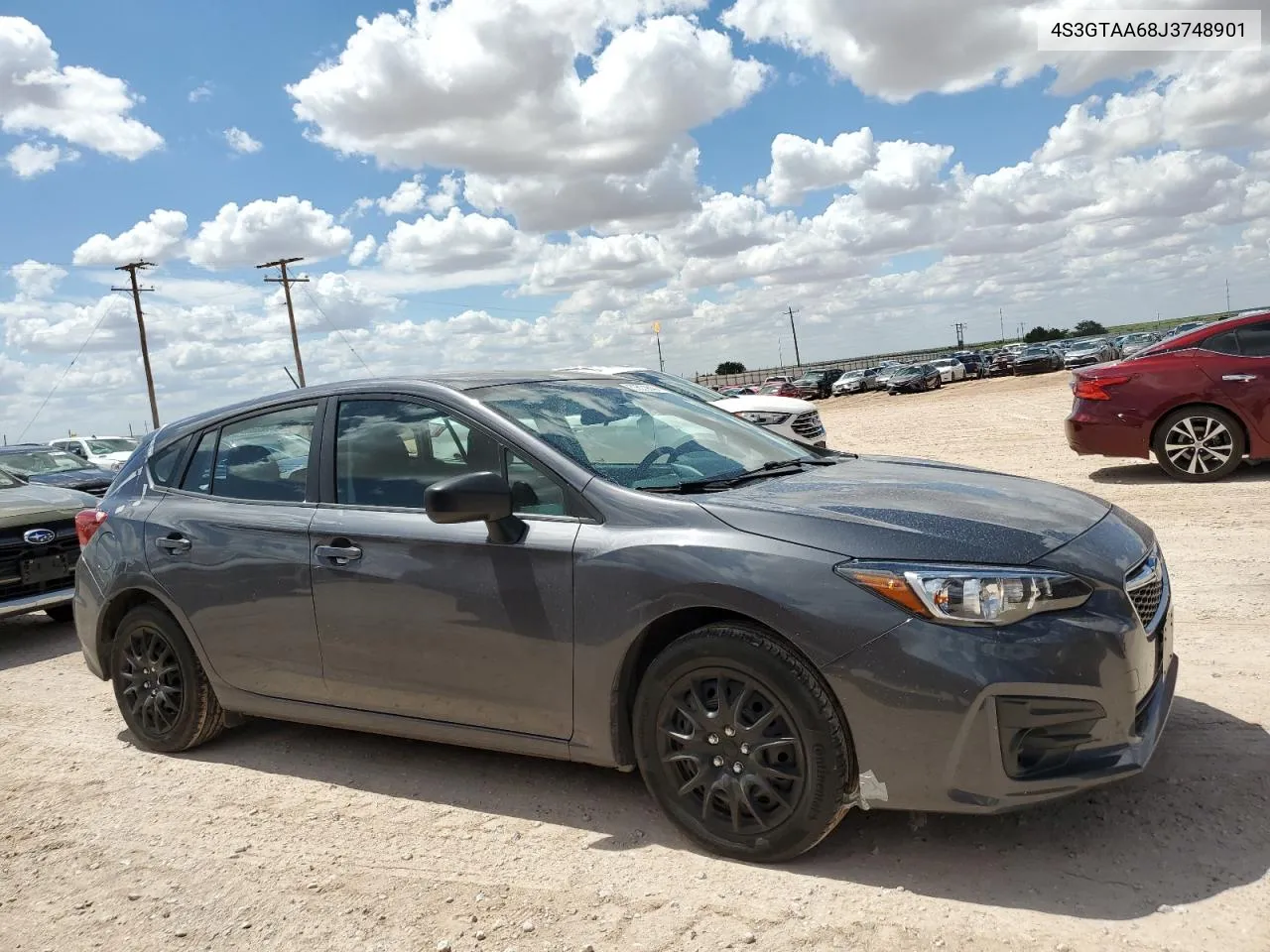 2018 Subaru Impreza VIN: 4S3GTAA68J3748901 Lot: 59539044