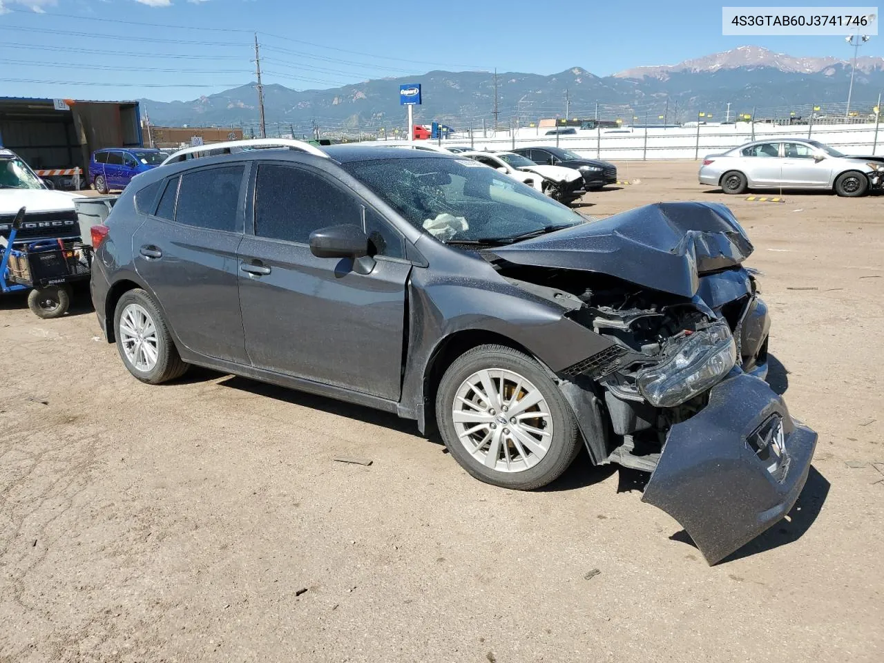 2018 Subaru Impreza Premium VIN: 4S3GTAB60J3741746 Lot: 60674064