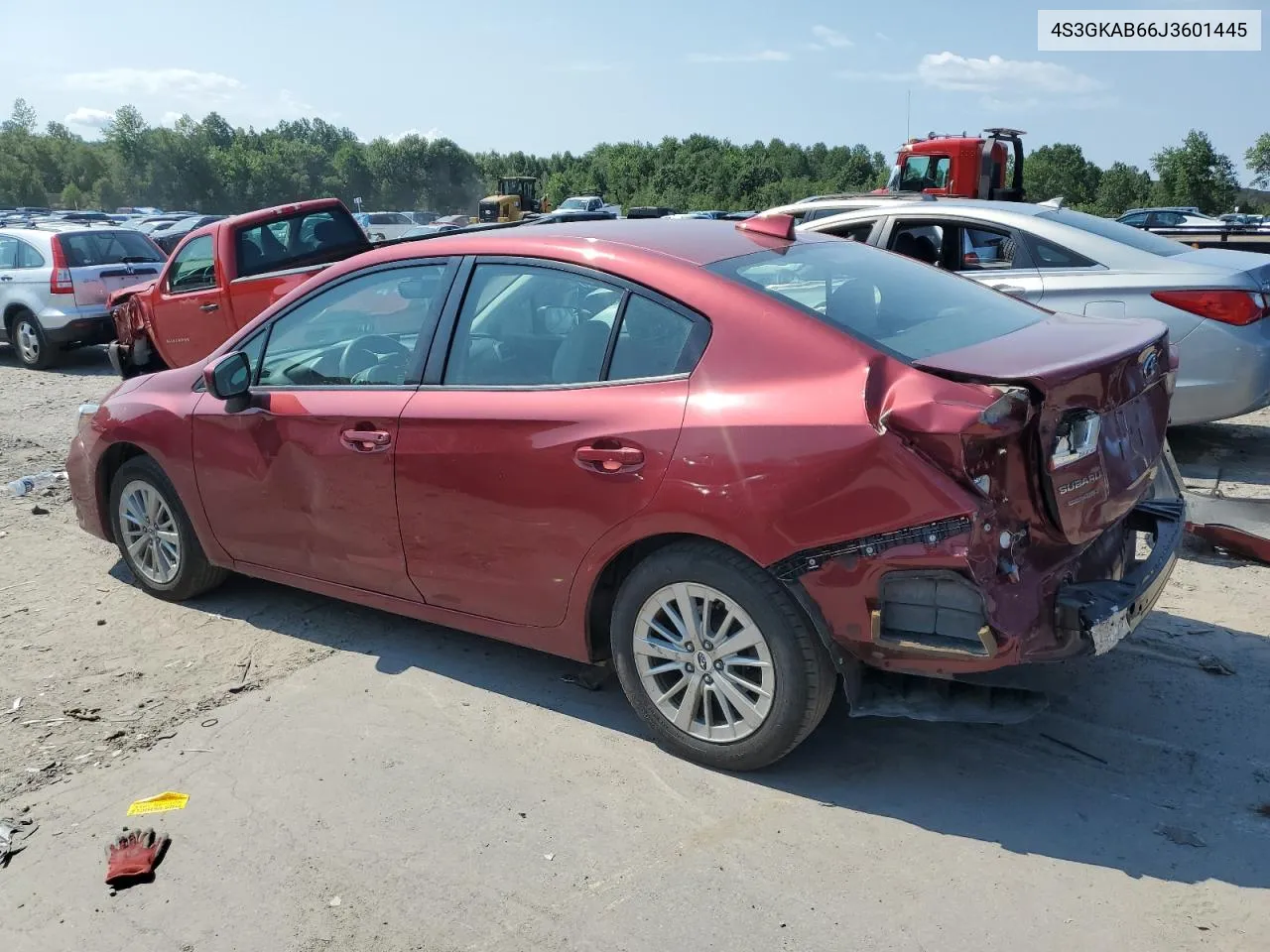 2018 Subaru Impreza Premium VIN: 4S3GKAB66J3601445 Lot: 62444724