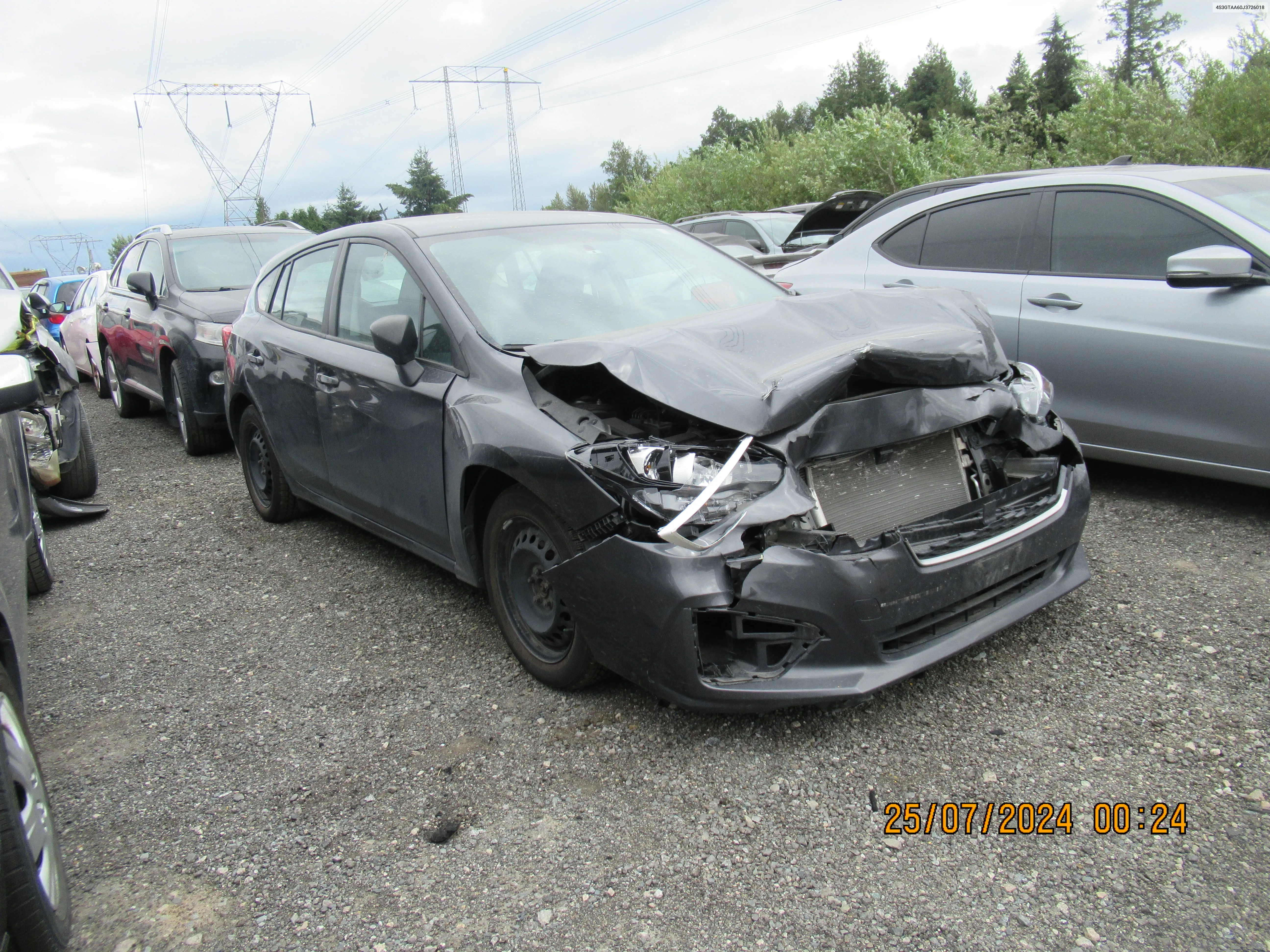 2018 Subaru Impreza VIN: 4S3GTAA60J3726018 Lot: 62882374