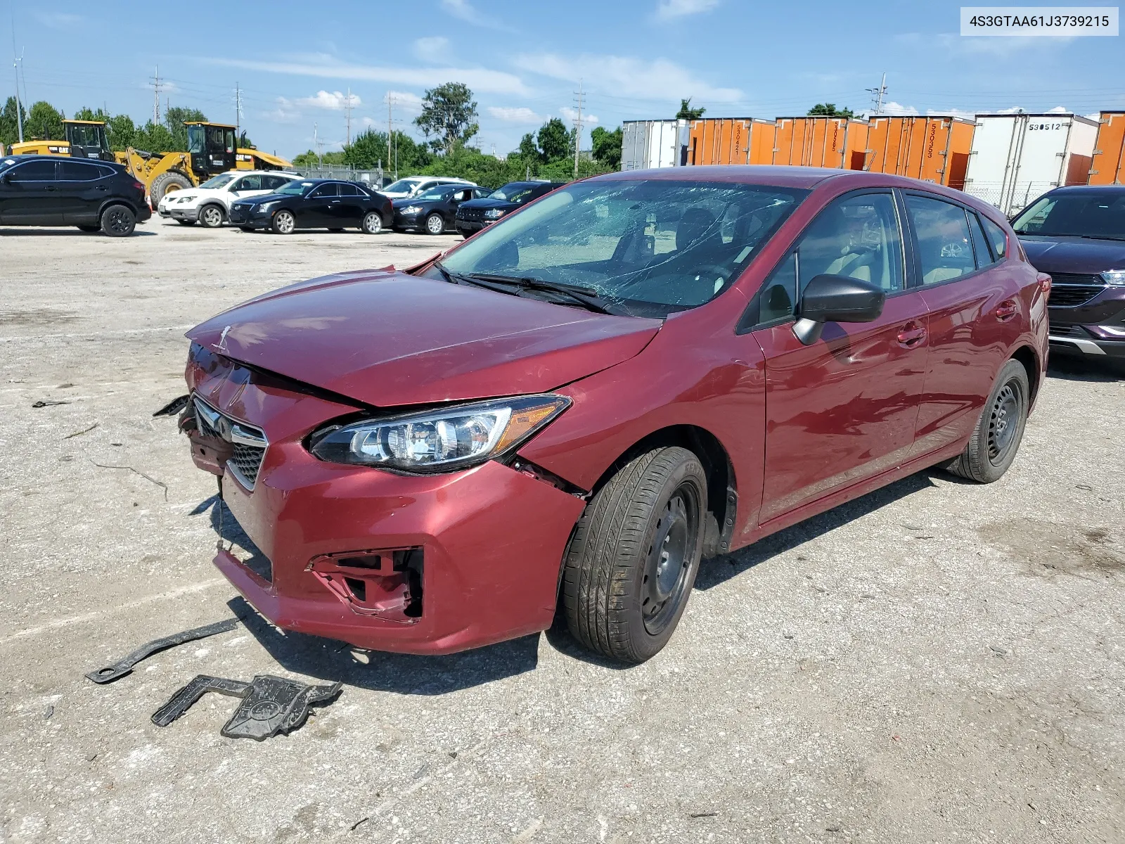 2018 Subaru Impreza VIN: 4S3GTAA61J3739215 Lot: 63102484