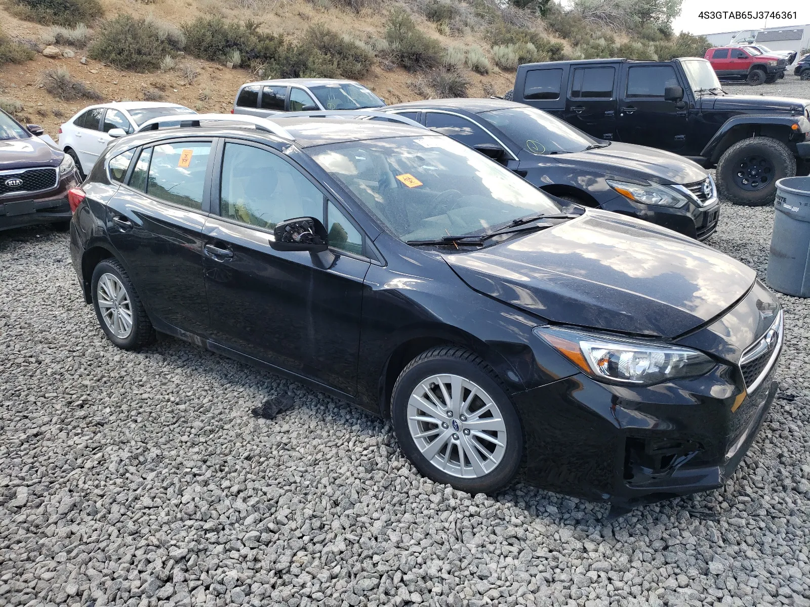 2018 Subaru Impreza Premium VIN: 4S3GTAB65J3746361 Lot: 63868754