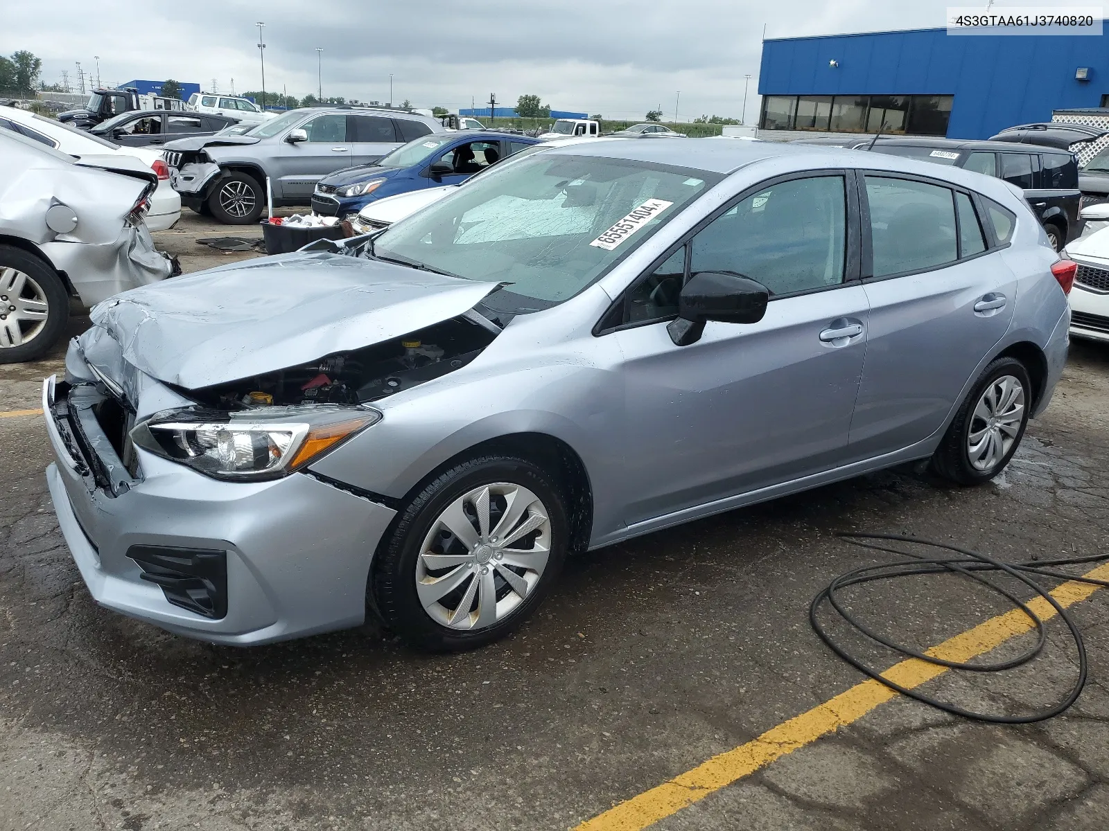 2018 Subaru Impreza VIN: 4S3GTAA61J3740820 Lot: 65551404