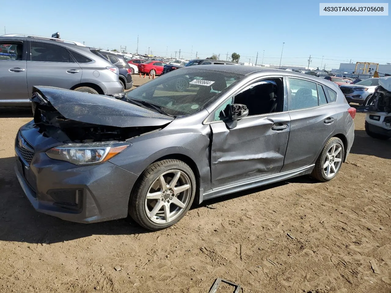 2018 Subaru Impreza Sport VIN: 4S3GTAK66J3705608 Lot: 70993684