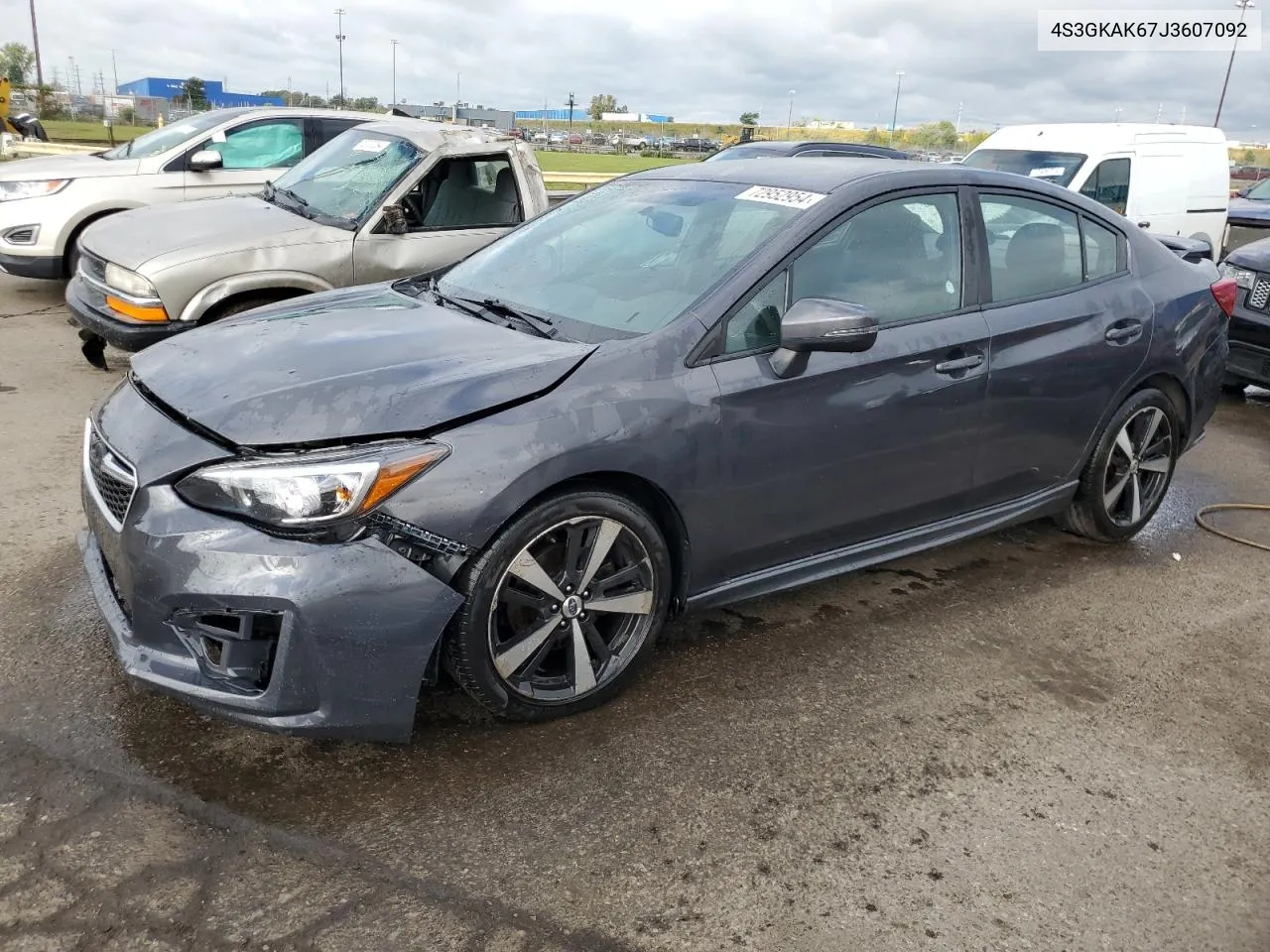 2018 Subaru Impreza Sport VIN: 4S3GKAK67J3607092 Lot: 72952954