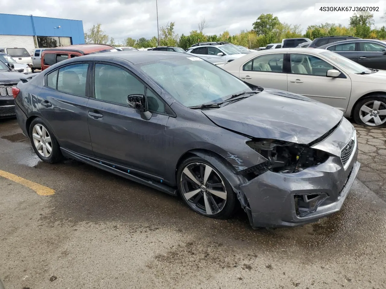 2018 Subaru Impreza Sport VIN: 4S3GKAK67J3607092 Lot: 72952954