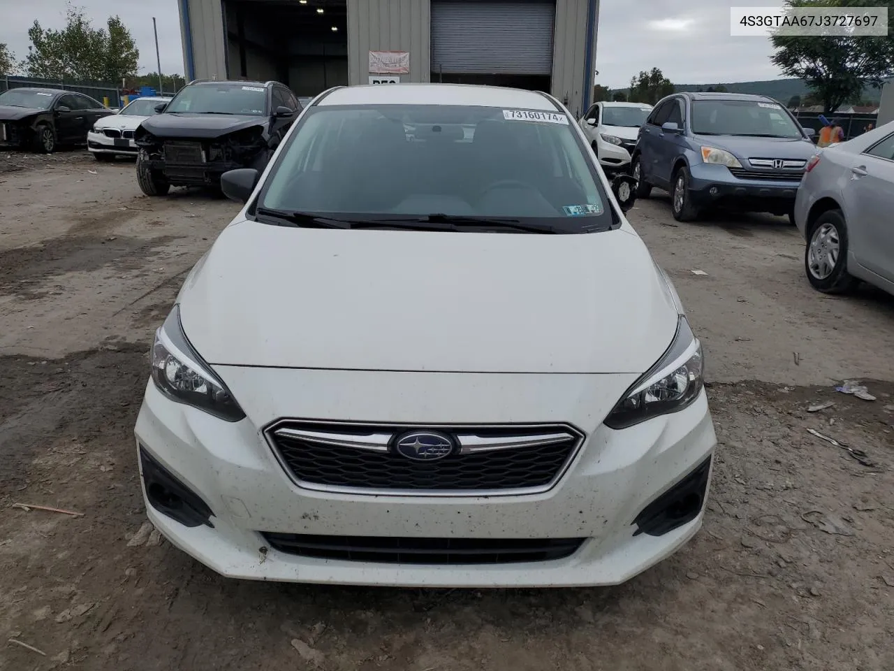 2018 Subaru Impreza VIN: 4S3GTAA67J3727697 Lot: 73160174