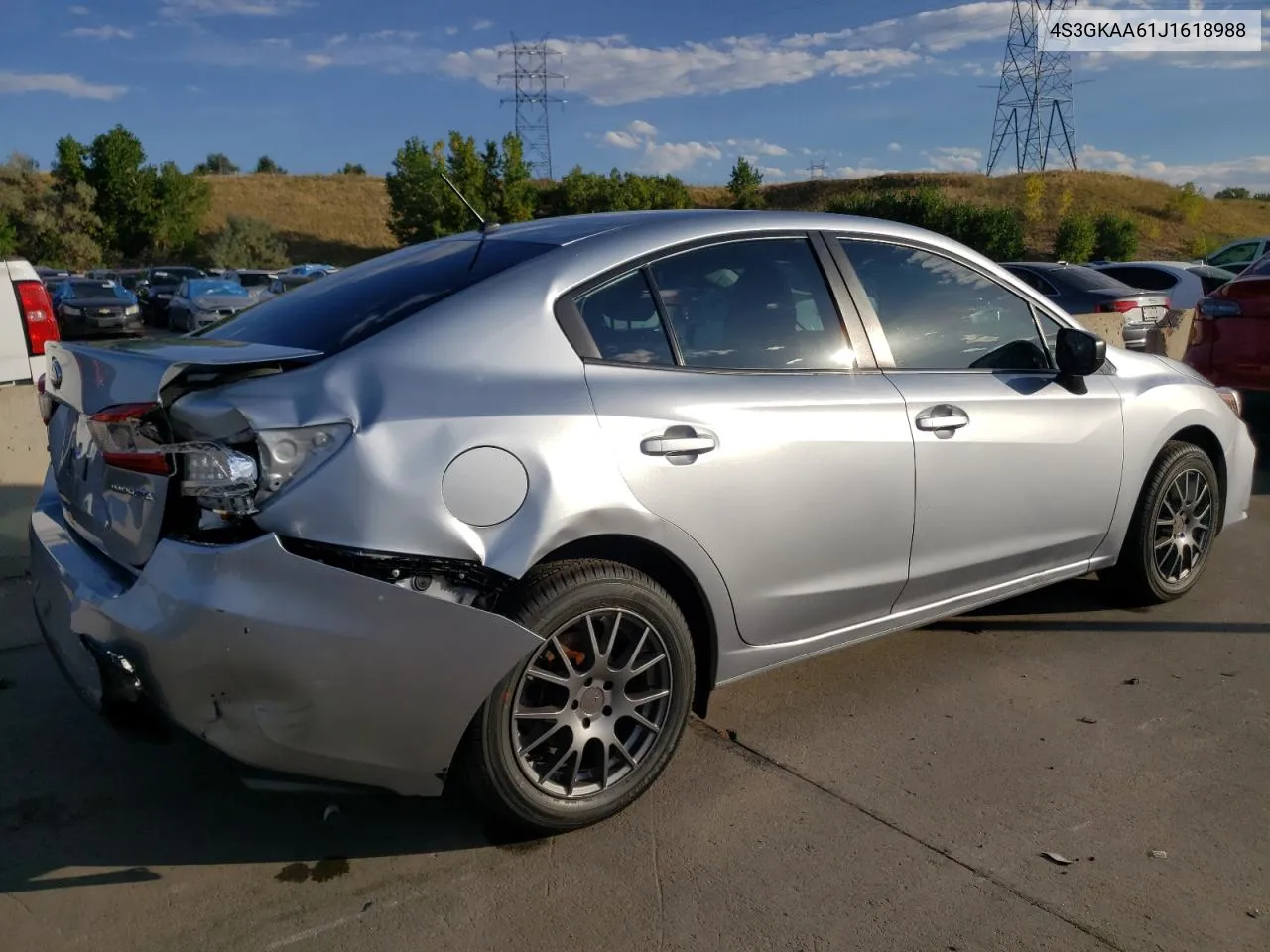 2018 Subaru Impreza VIN: 4S3GKAA61J1618988 Lot: 73164324