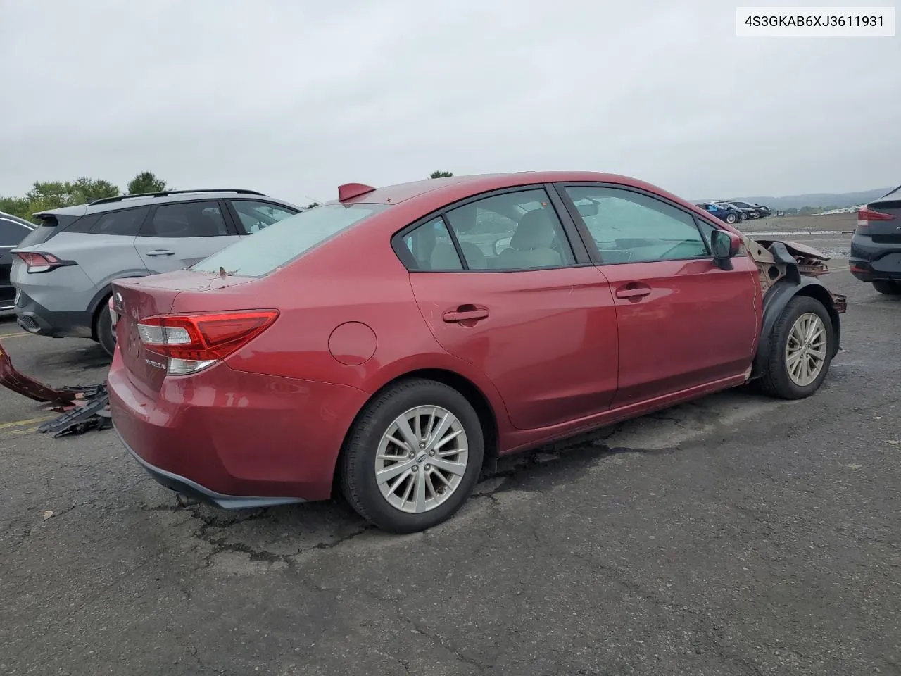 2018 Subaru Impreza Premium VIN: 4S3GKAB6XJ3611931 Lot: 73579014