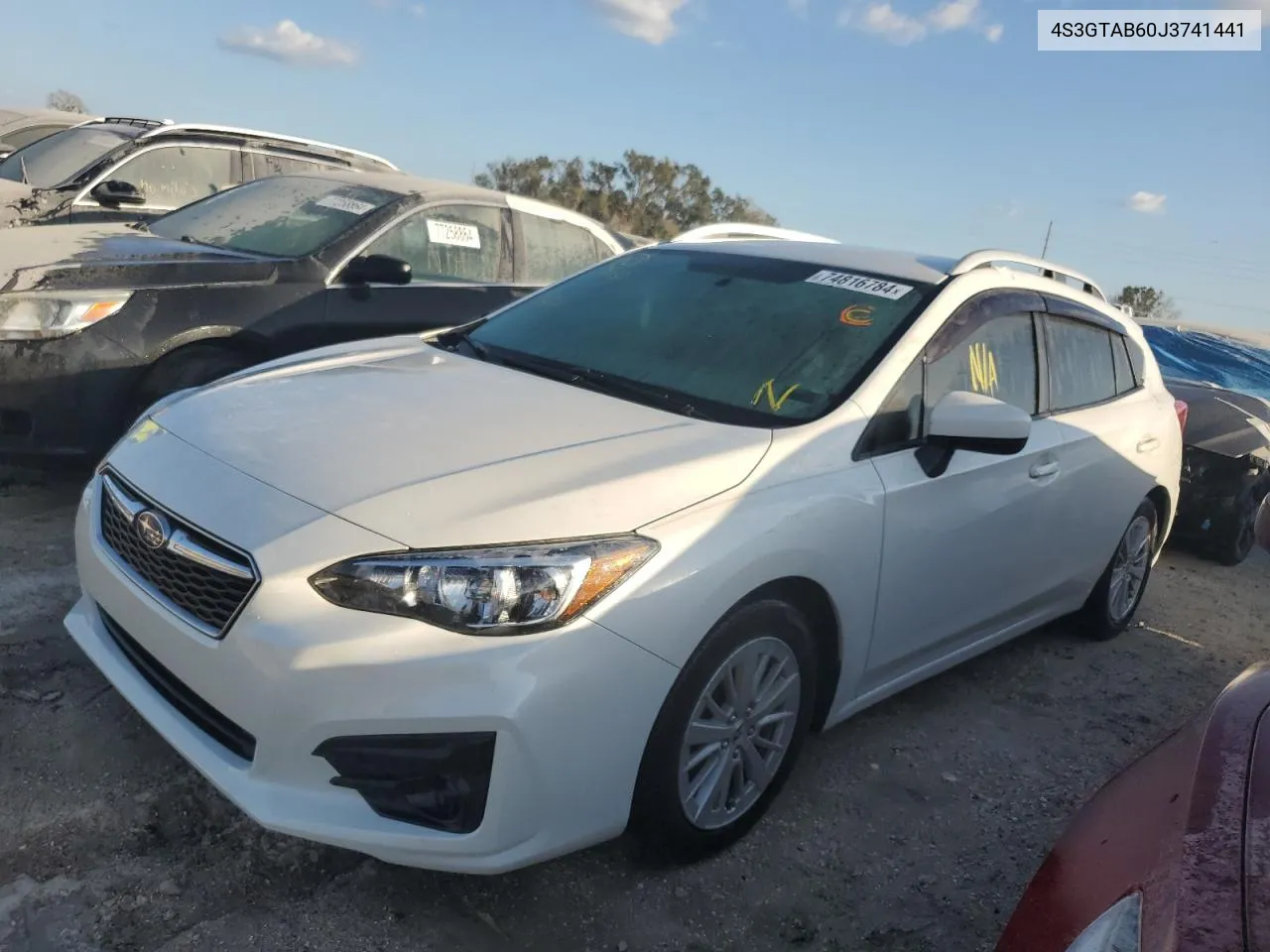 2018 Subaru Impreza Premium VIN: 4S3GTAB60J3741441 Lot: 74816784