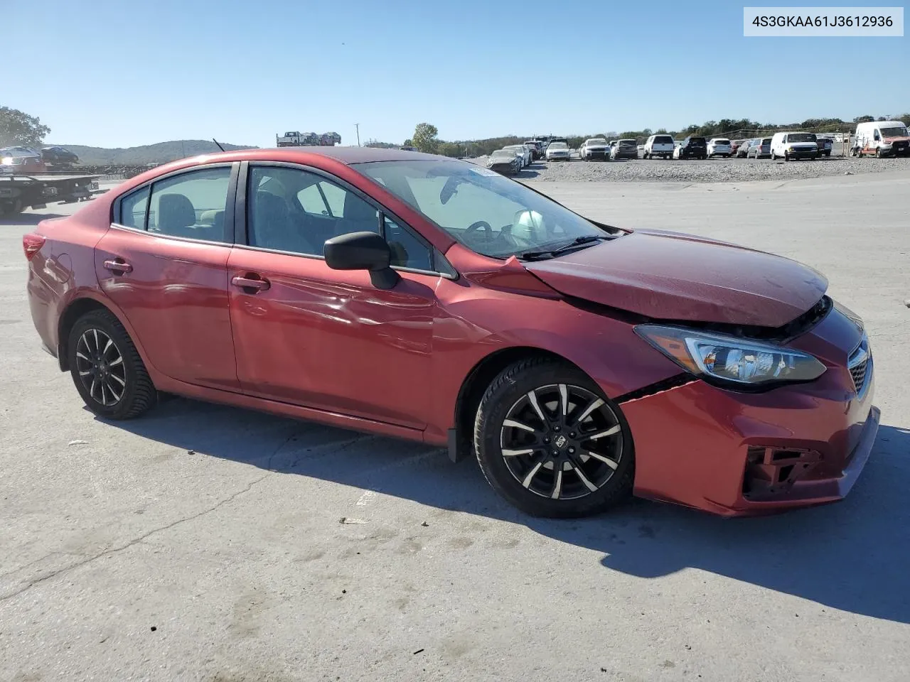 2018 Subaru Impreza VIN: 4S3GKAA61J3612936 Lot: 77015074