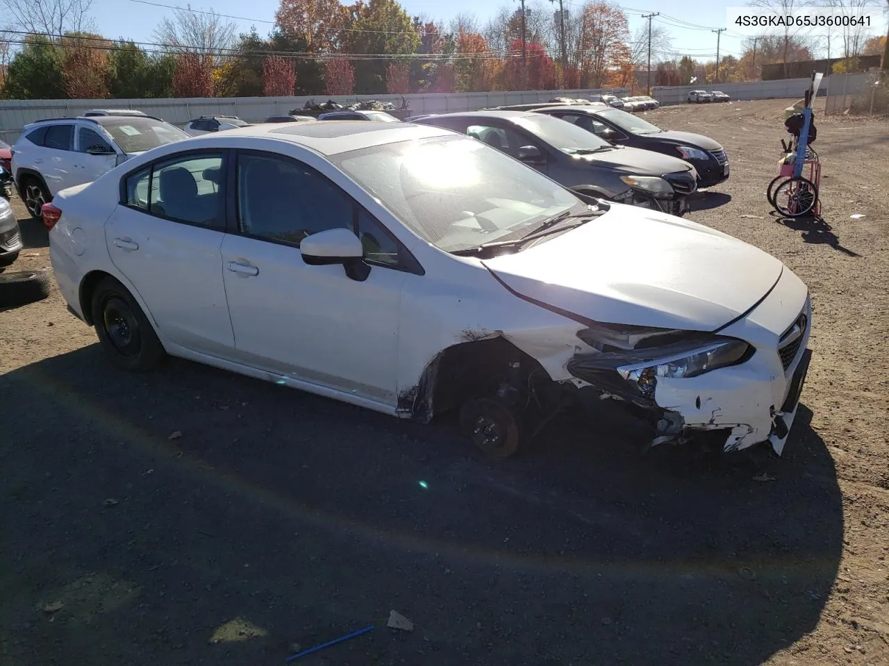 2018 Subaru Impreza Premium Plus VIN: 4S3GKAD65J3600641 Lot: 77187274