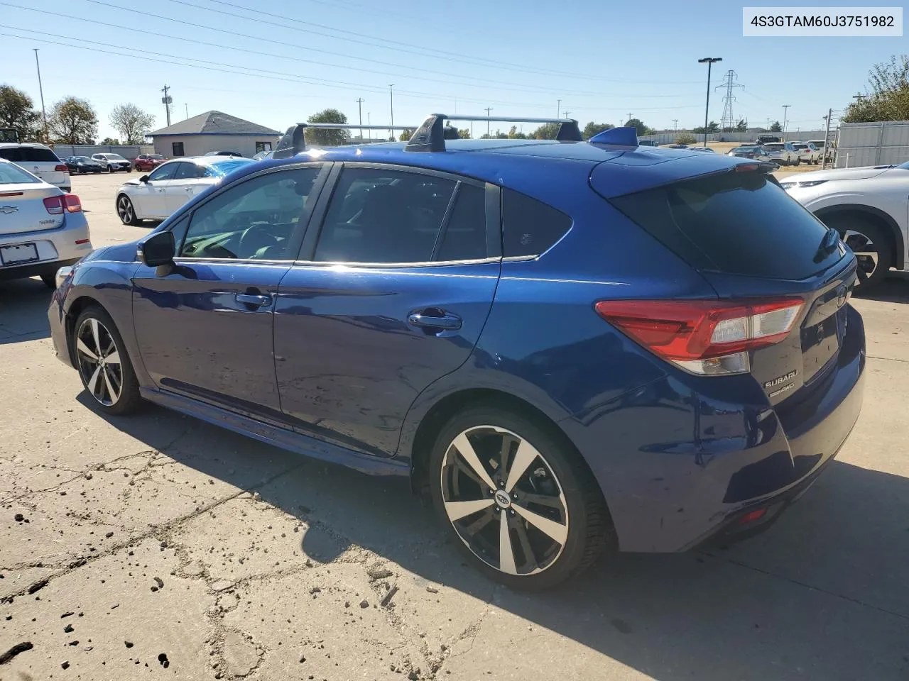 2018 Subaru Impreza Sport VIN: 4S3GTAM60J3751982 Lot: 77665754