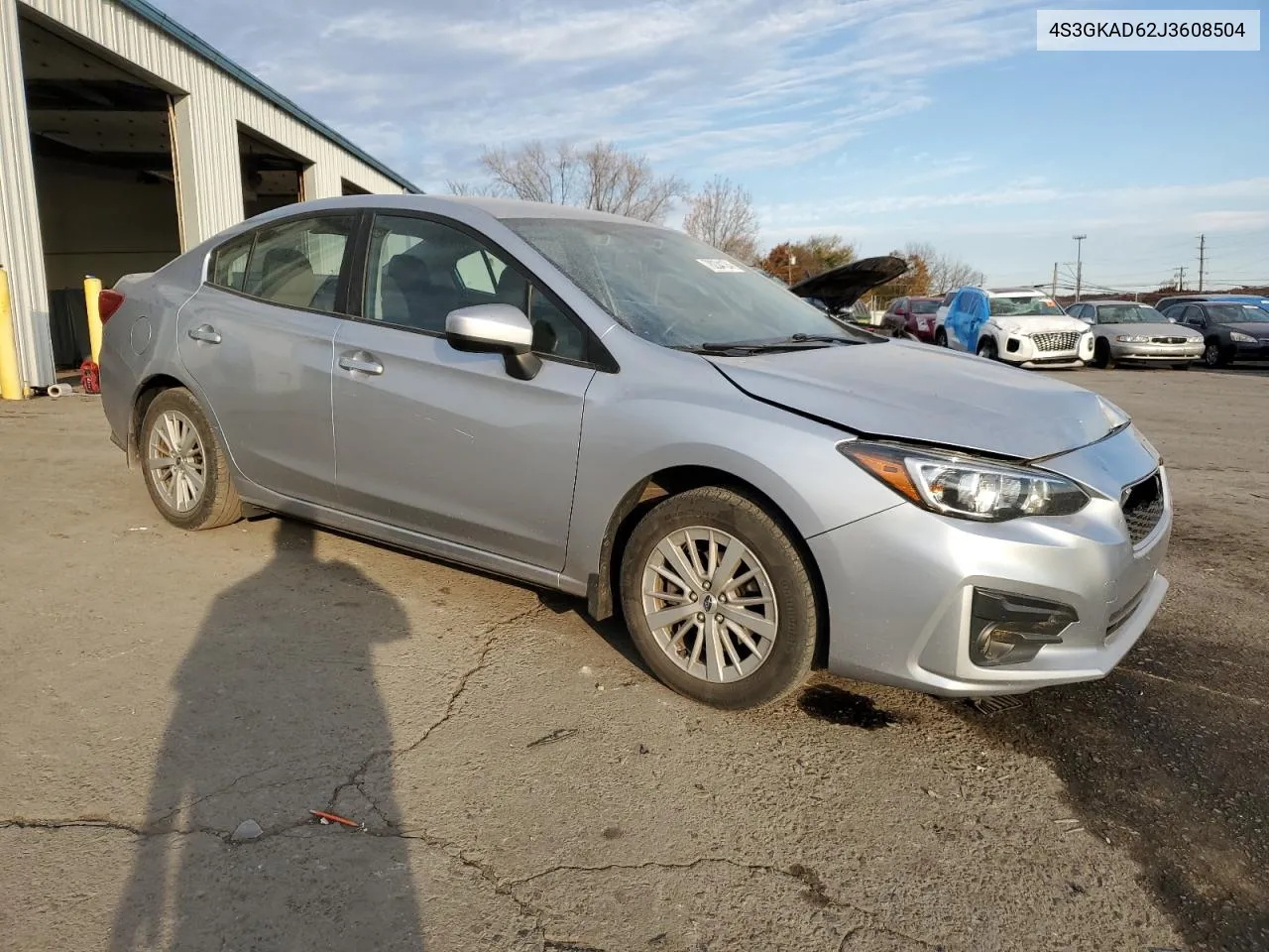 2018 Subaru Impreza Premium Plus VIN: 4S3GKAD62J3608504 Lot: 78234124