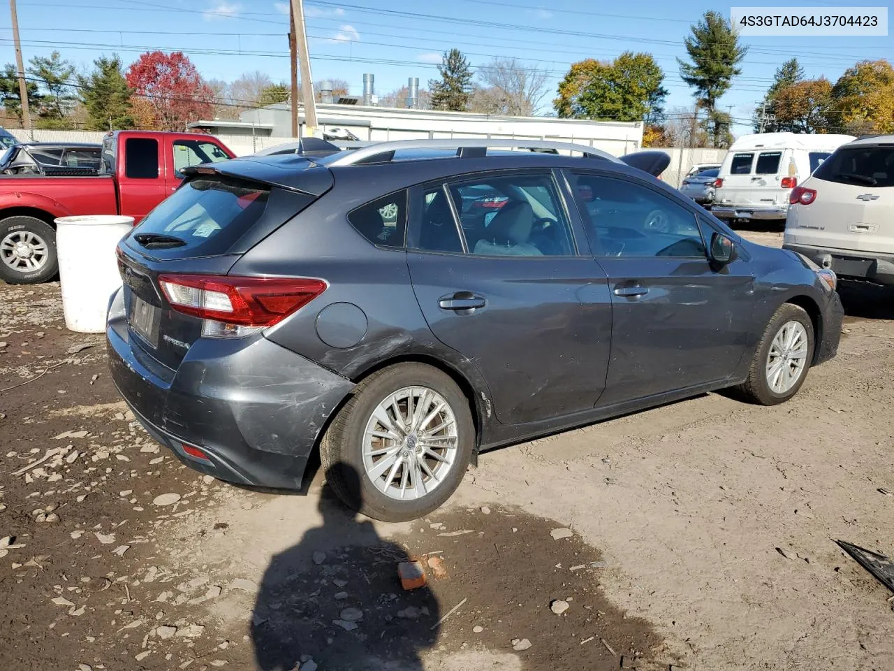 2018 Subaru Impreza Premium Plus VIN: 4S3GTAD64J3704423 Lot: 80113184