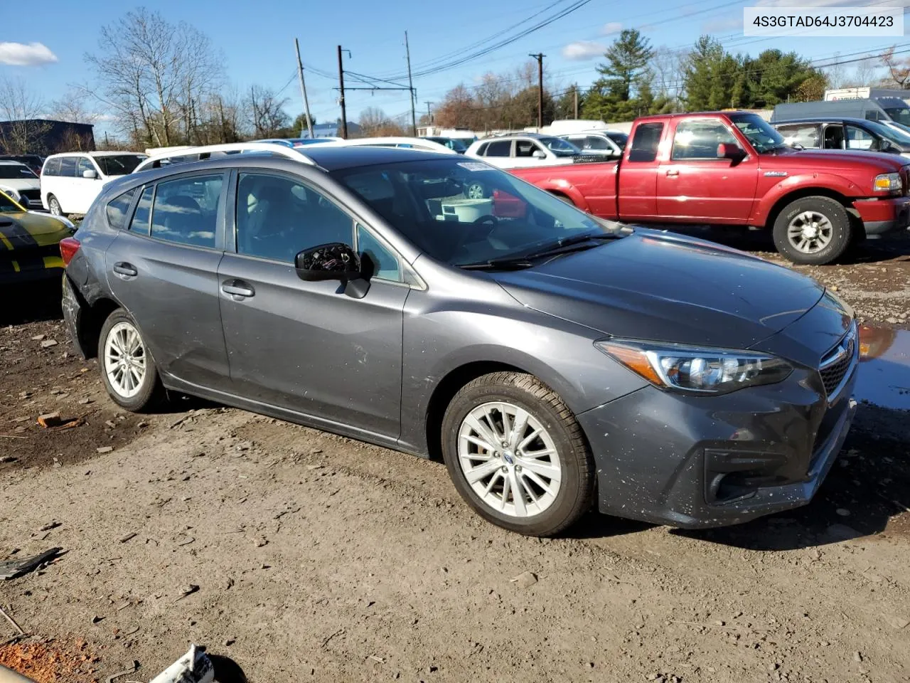 2018 Subaru Impreza Premium Plus VIN: 4S3GTAD64J3704423 Lot: 80113184