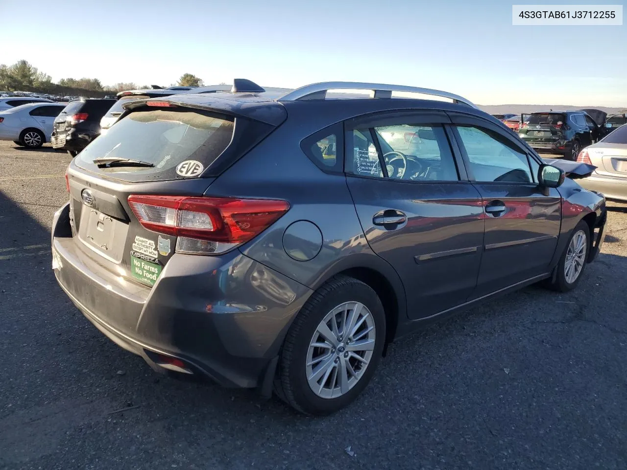 2018 Subaru Impreza Premium VIN: 4S3GTAB61J3712255 Lot: 80113234