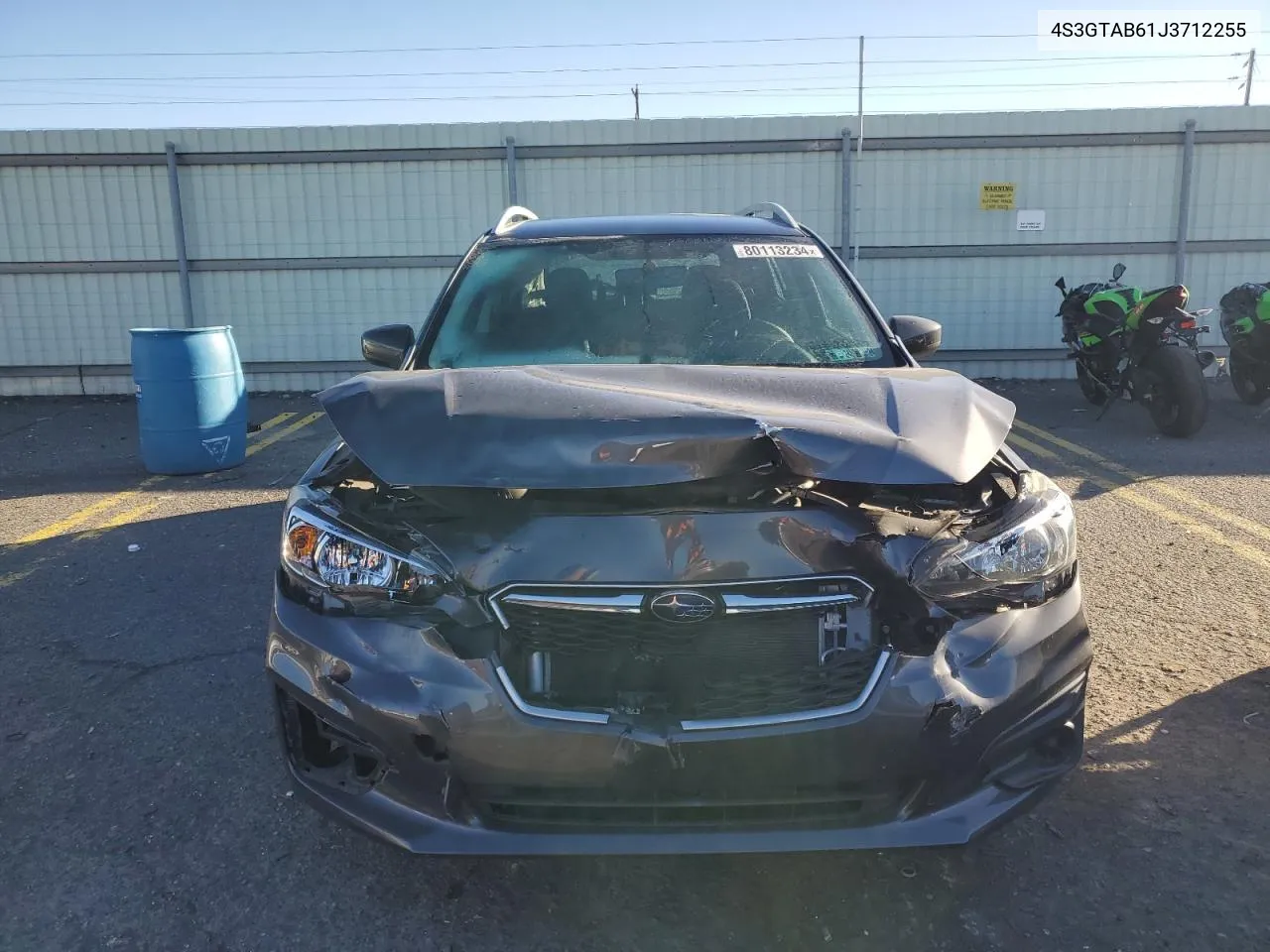 2018 Subaru Impreza Premium VIN: 4S3GTAB61J3712255 Lot: 80113234