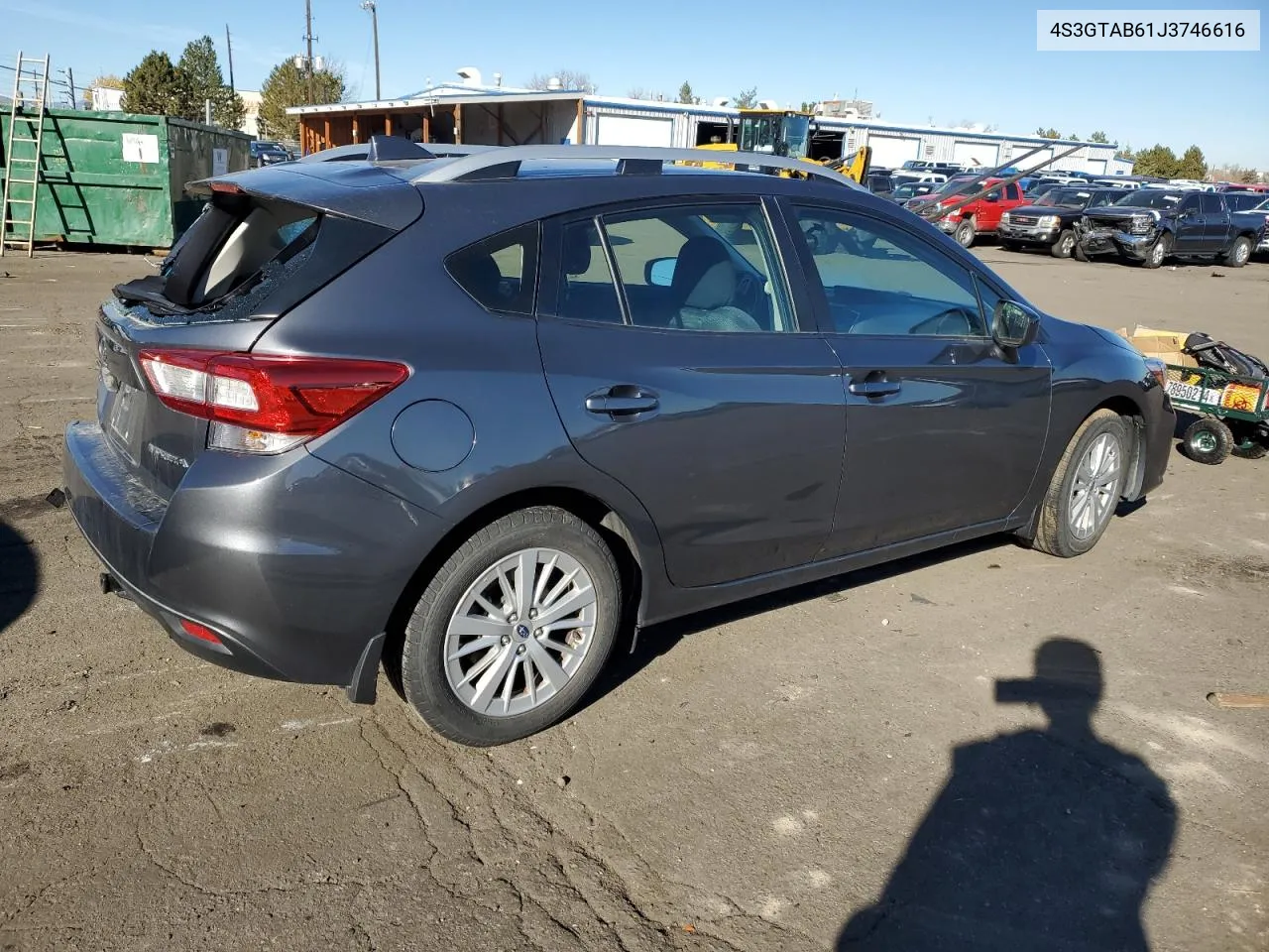 2018 Subaru Impreza Premium VIN: 4S3GTAB61J3746616 Lot: 80452114