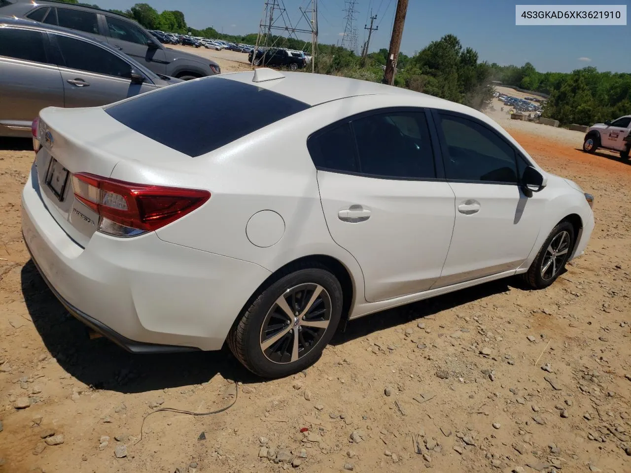 2019 Subaru Impreza Premium VIN: 4S3GKAD6XK3621910 Lot: 52507464