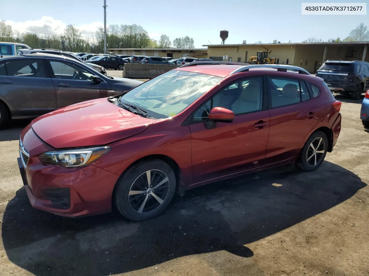 2019 Subaru Impreza Premium VIN: 4S3GTAD67K3712677 Lot: 53280734