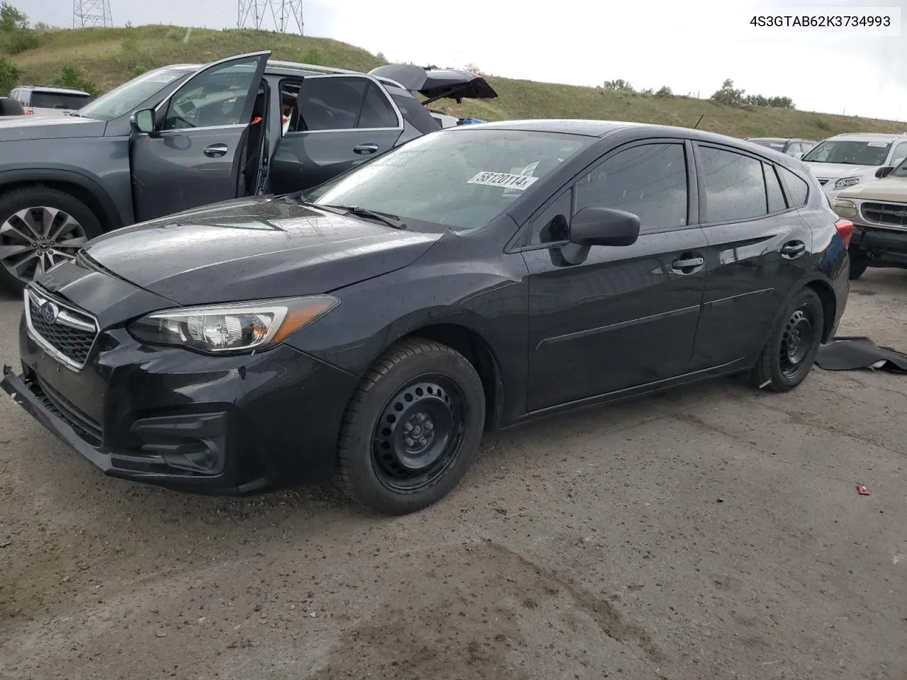 2019 Subaru Impreza VIN: 4S3GTAB62K3734993 Lot: 58120114