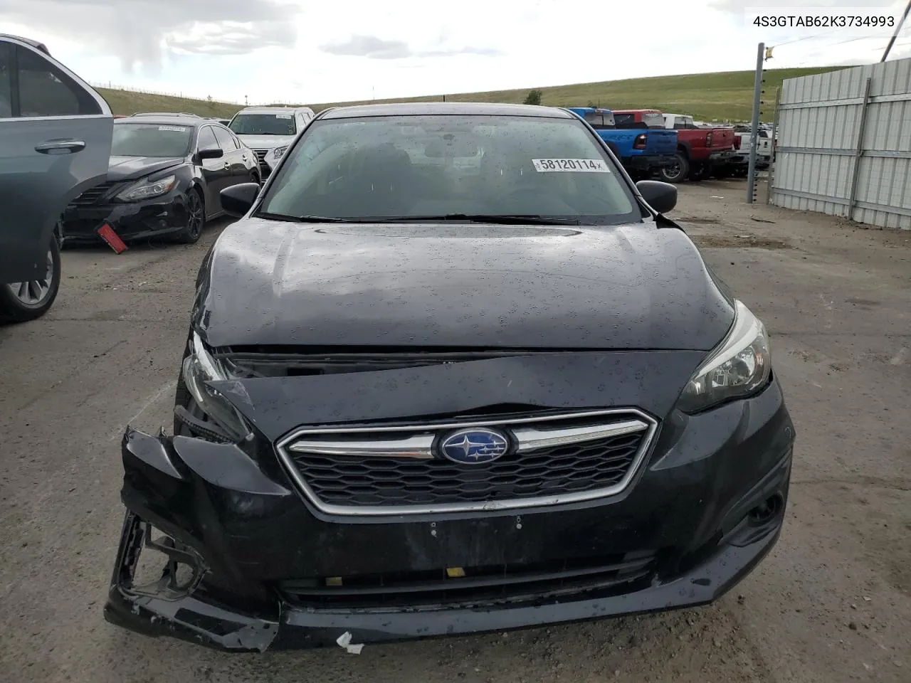 2019 Subaru Impreza VIN: 4S3GTAB62K3734993 Lot: 58120114