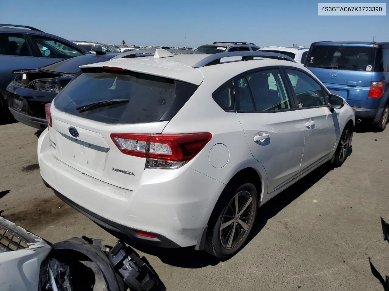 2019 Subaru Impreza Premium VIN: 4S3GTAC67K3723390 Lot: 60709374