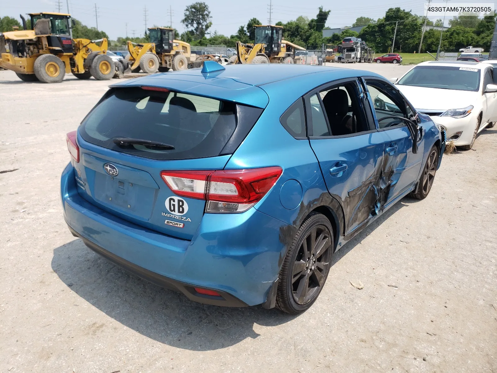 4S3GTAM67K3720505 2019 Subaru Impreza Sport