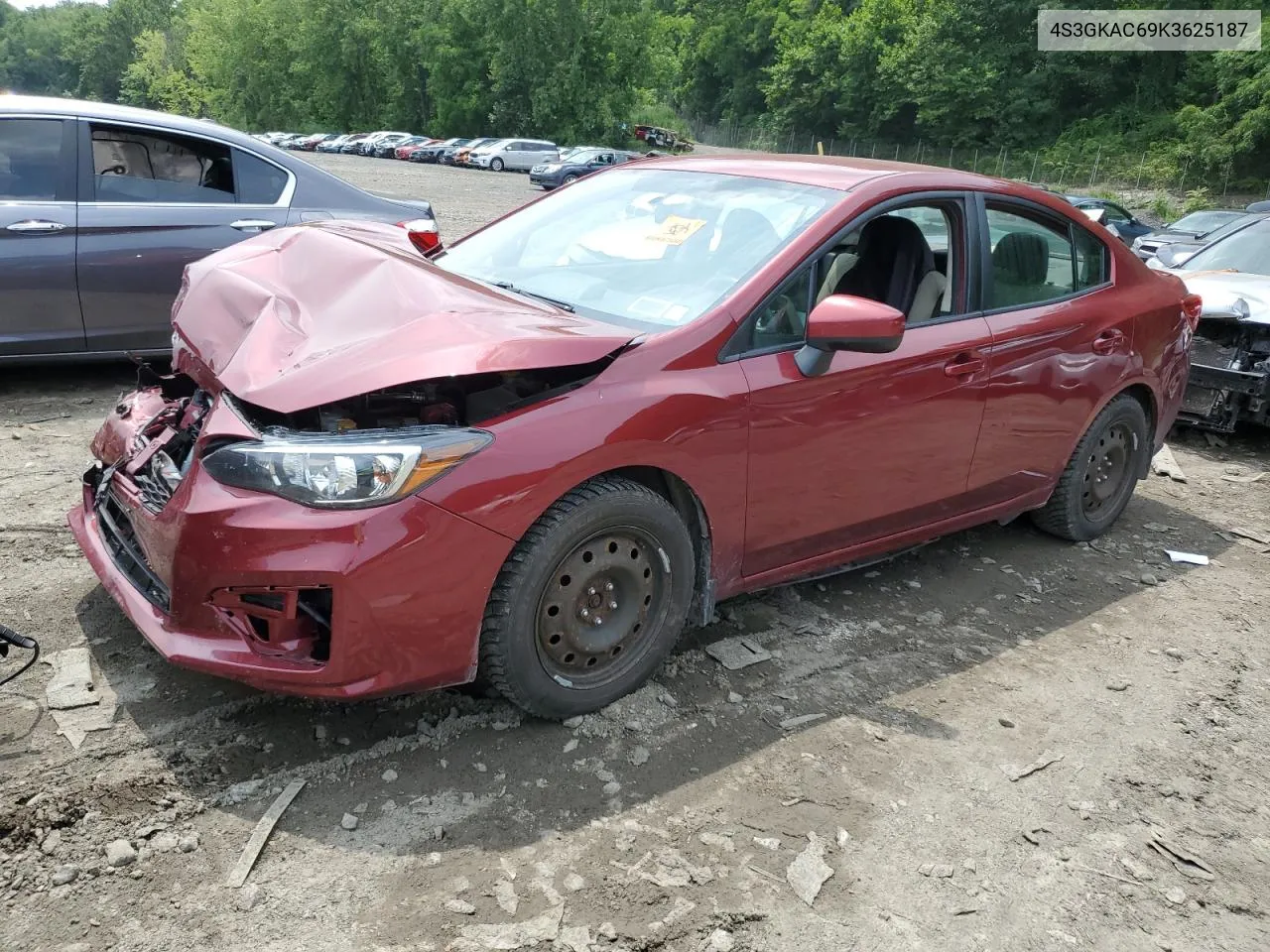 4S3GKAC69K3625187 2019 Subaru Impreza Premium