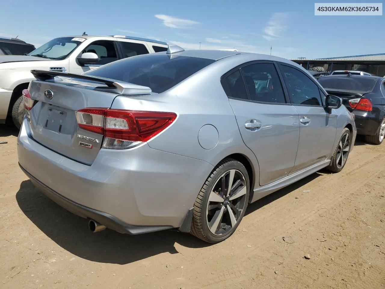 2019 Subaru Impreza Sport VIN: 4S3GKAM62K3605734 Lot: 67175504