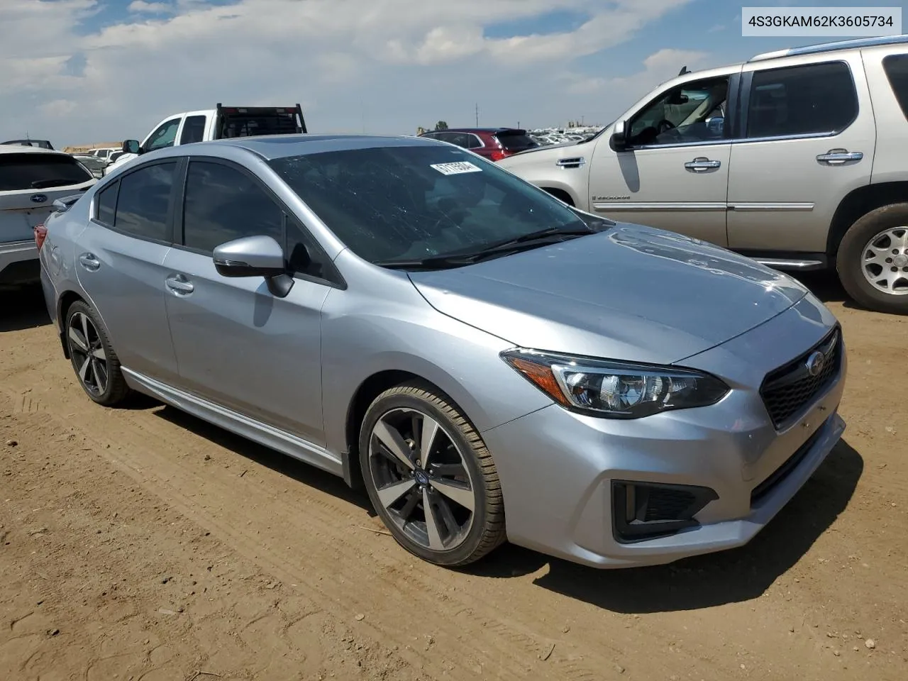 2019 Subaru Impreza Sport VIN: 4S3GKAM62K3605734 Lot: 67175504