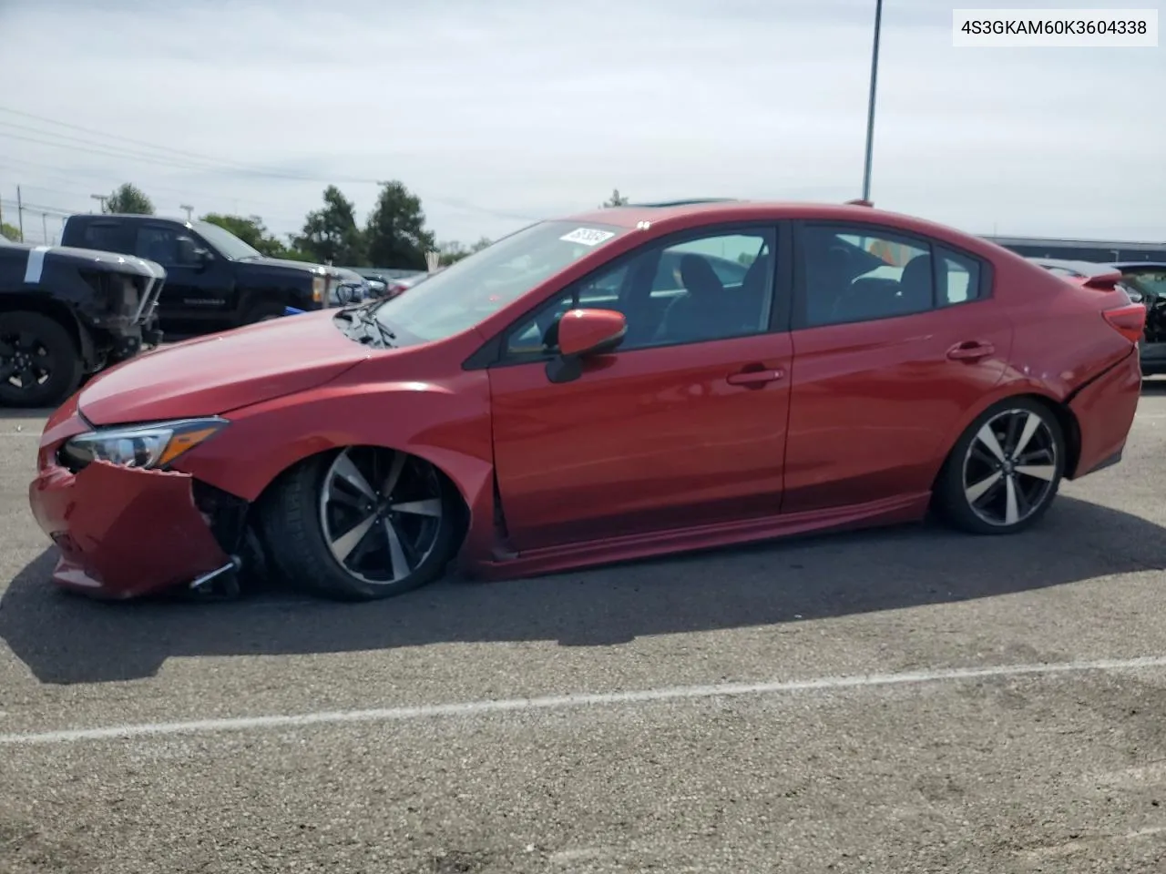 2019 Subaru Impreza Sport VIN: 4S3GKAM60K3604338 Lot: 69519534