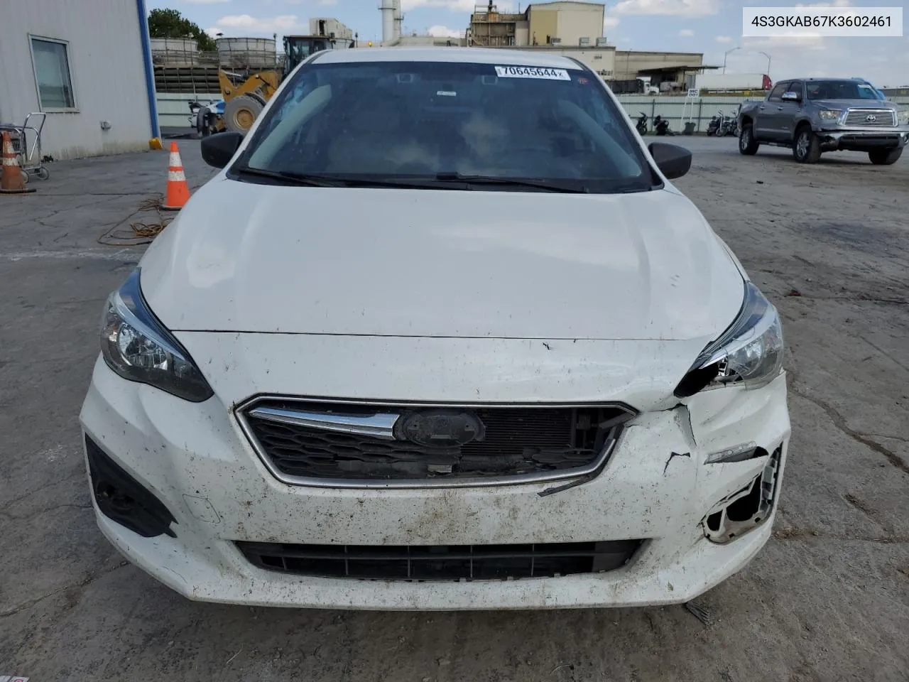 2019 Subaru Impreza VIN: 4S3GKAB67K3602461 Lot: 70645644