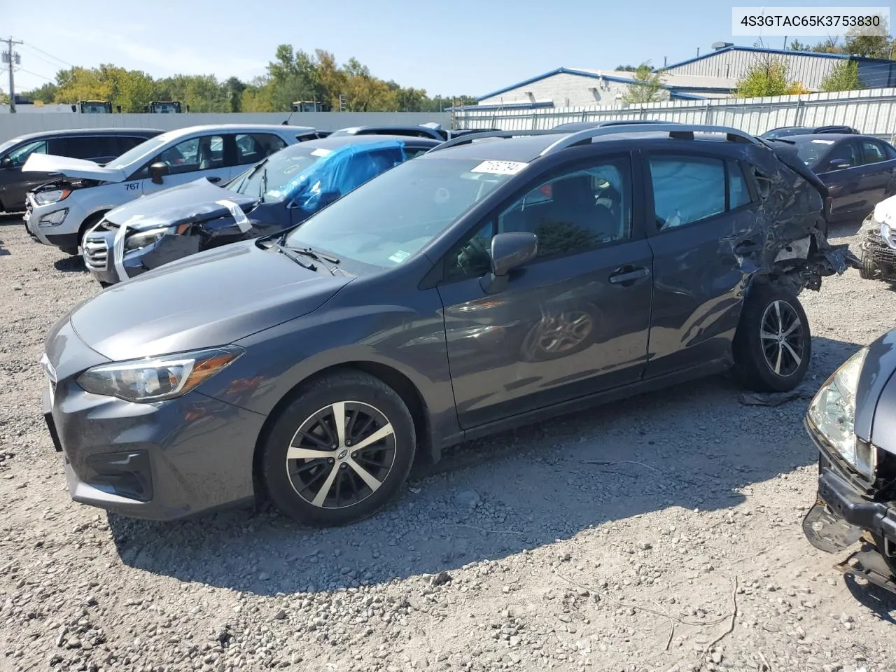 2019 Subaru Impreza Premium VIN: 4S3GTAC65K3753830 Lot: 71352794