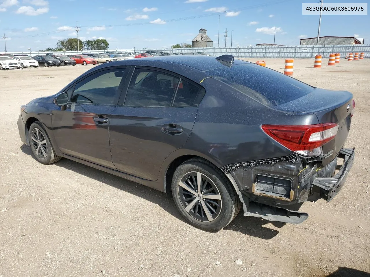 2019 Subaru Impreza Premium VIN: 4S3GKAC60K3605975 Lot: 71917604