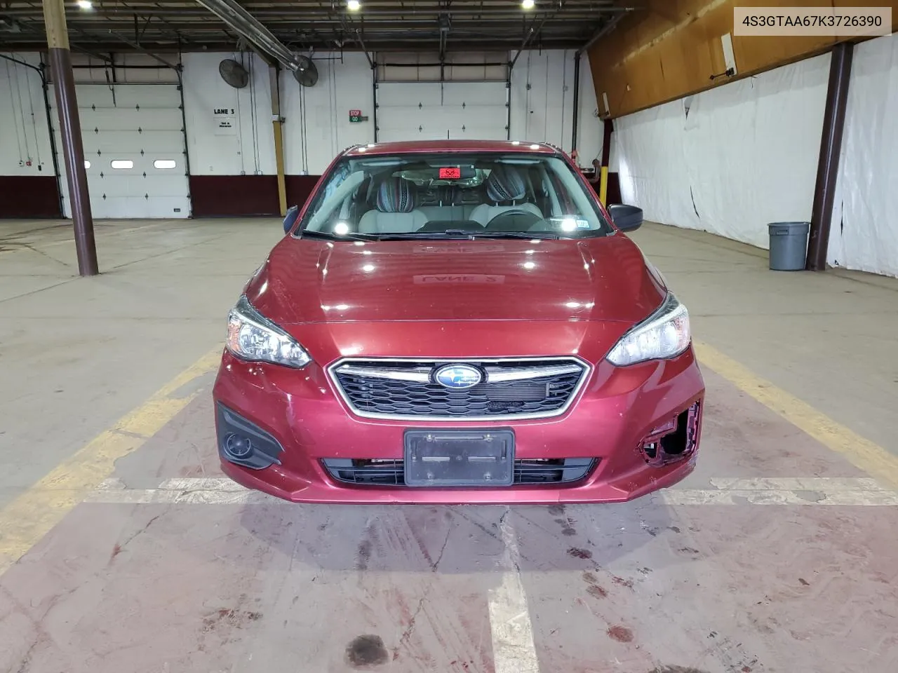 2019 Subaru Impreza VIN: 4S3GTAA67K3726390 Lot: 73223294