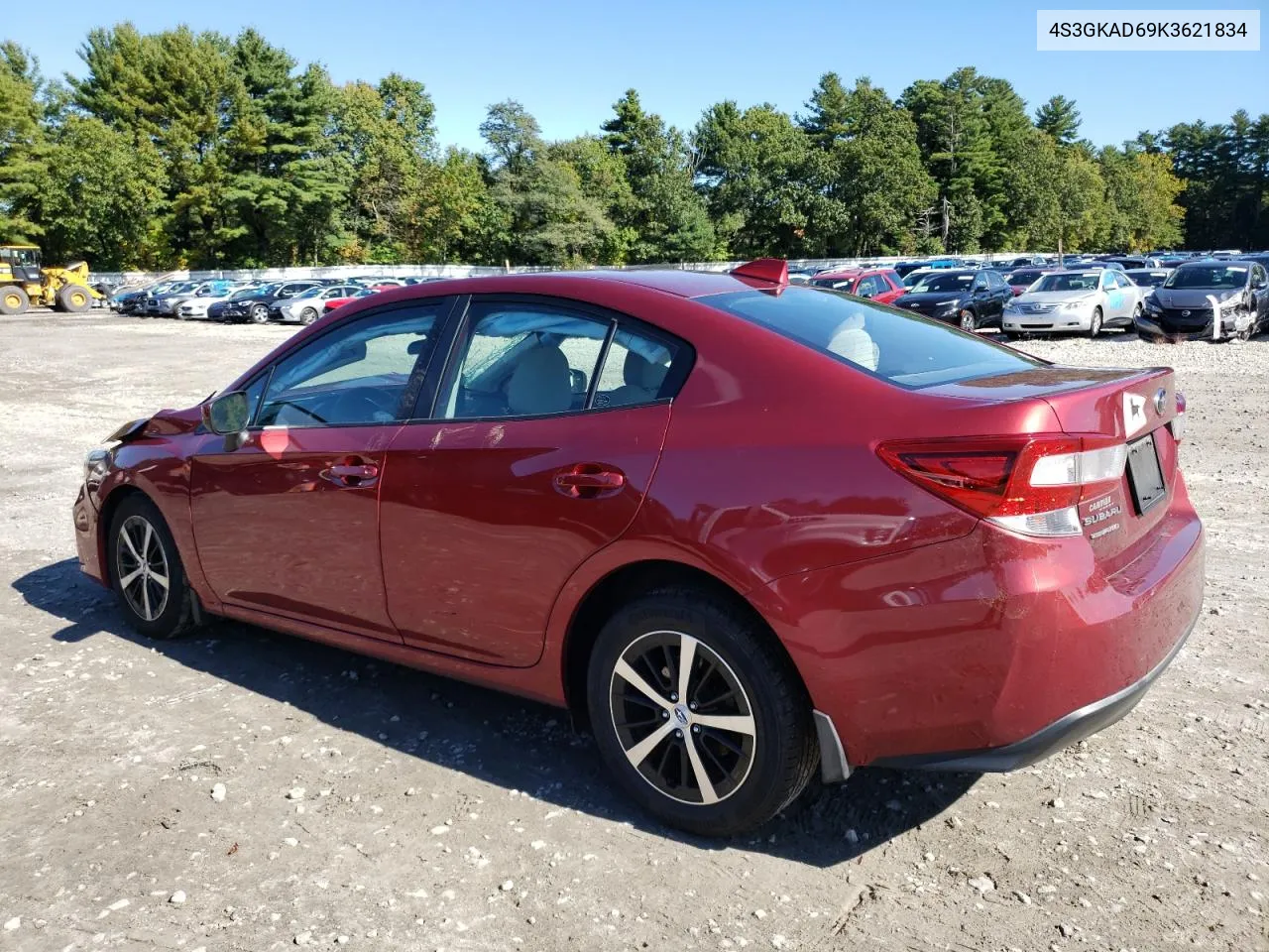 2019 Subaru Impreza Premium VIN: 4S3GKAD69K3621834 Lot: 73538074