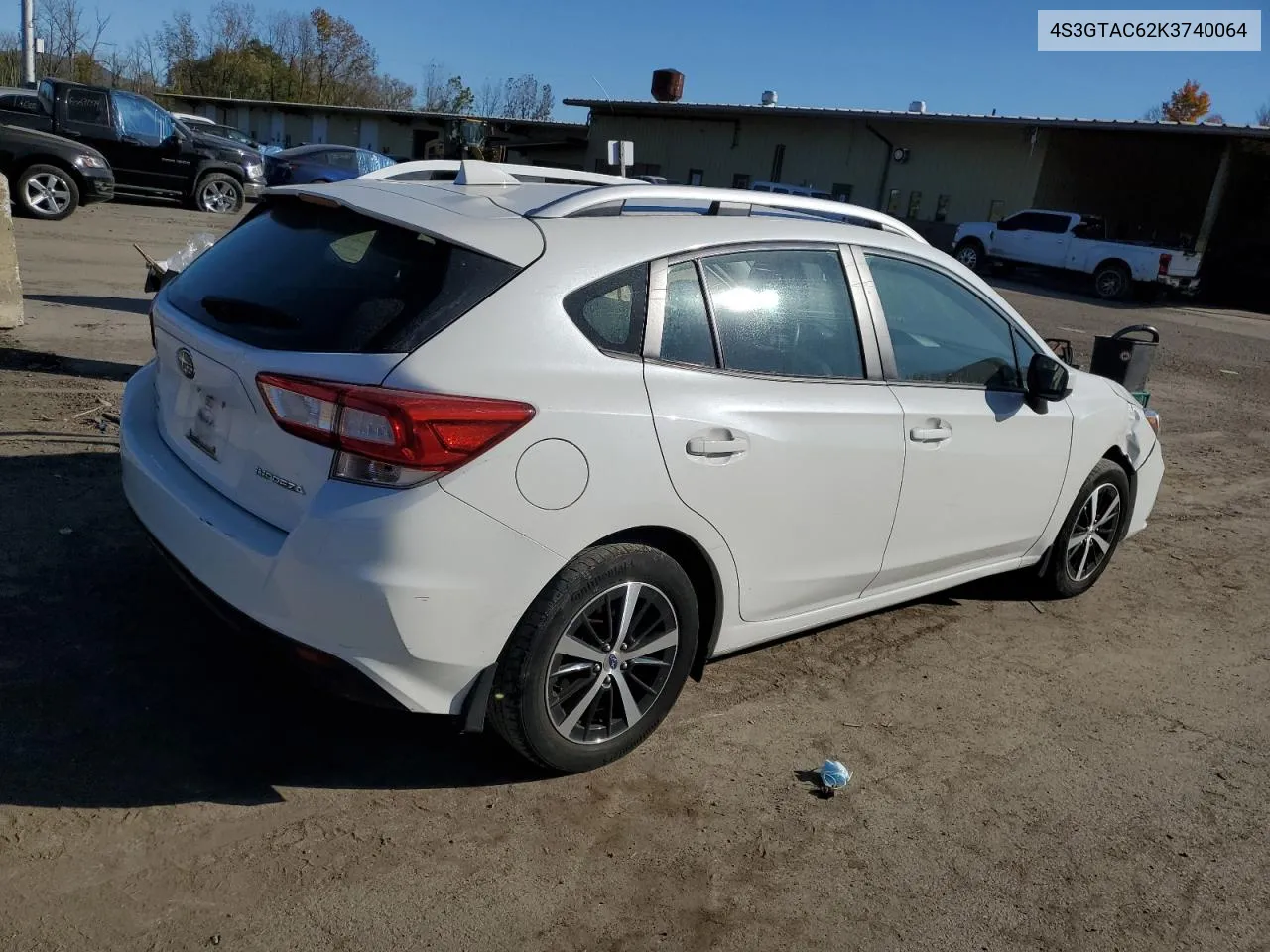 2019 Subaru Impreza Premium VIN: 4S3GTAC62K3740064 Lot: 76107754