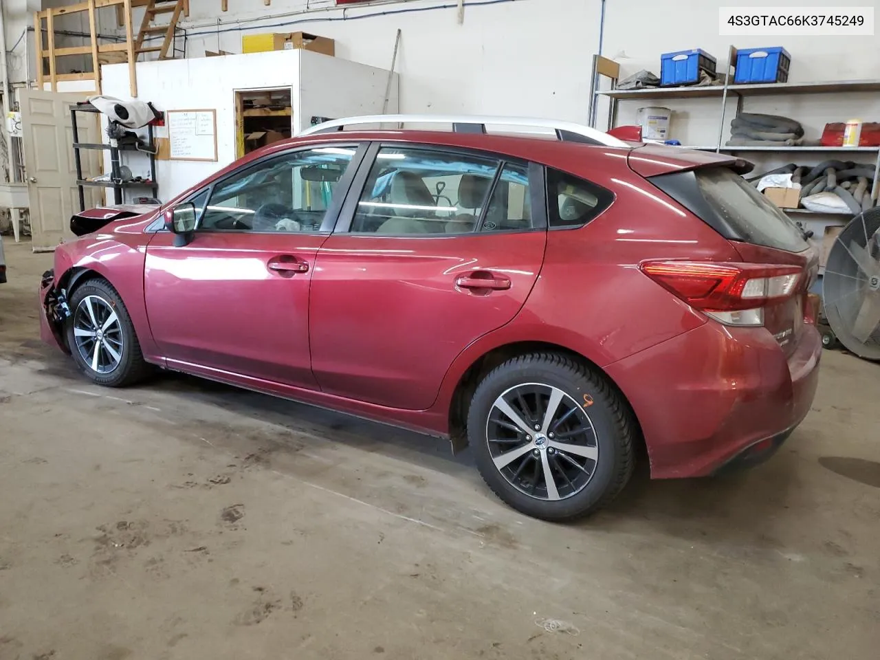 2019 Subaru Impreza Premium VIN: 4S3GTAC66K3745249 Lot: 76909274